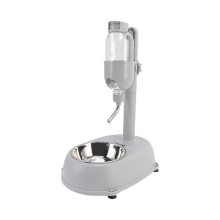 Adjustable height non-slip pet 2 in 1 feeder