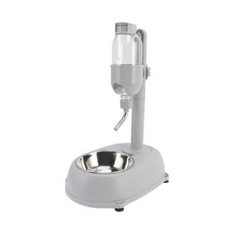 Adjustable height non-slip pet 2 in 1 feeder