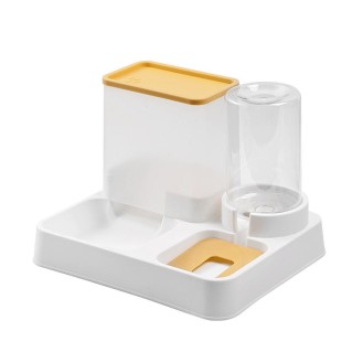 Large capacity simple two-in-one pet feeder