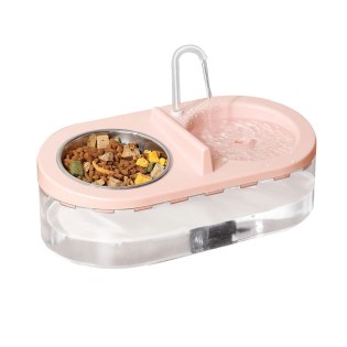 Silent water pump circulation pet two-in-one feeder