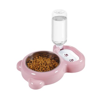 Durable automatic water refilling pet 2-in-1 feeder