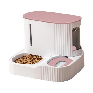 Fashionable design and practical pet 2-in-1 feeder