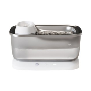 Rechargeable stainless steel circulating filter water feeder