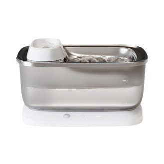Rechargeable stainless steel circulating filter water feeder