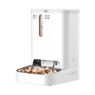 Double hopper quadruple fresh HD camera pet feeder