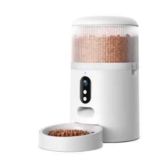 Two-way audio pet feeder with camera