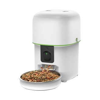Two-way audio automatic pet feeder with camera