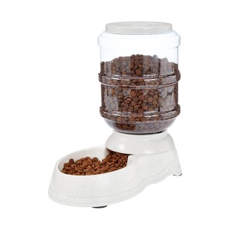 Transparent hopper non-slip pet gravity feeder