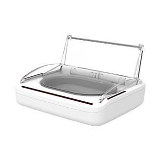 Dustproof battery powered pet sensor feeder