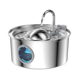 Multiple filtration stainless steel silent water feeder