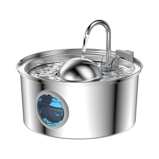 Multiple filtration stainless steel silent water feeder