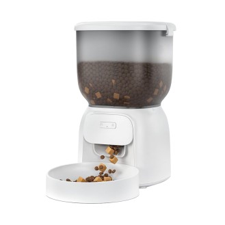 Two-way audio timer pet feeder with camera