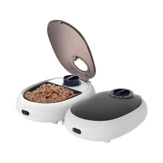Silent design pet wet food timer feeder