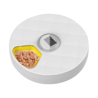 Refrigerated automatic pet wet food timer feeder